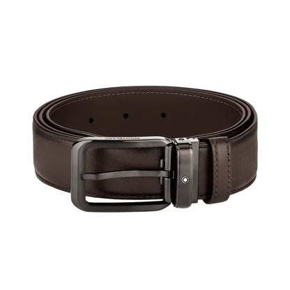 Montblanc Classic Buckle Shaded Brown 120cm Leather Belt