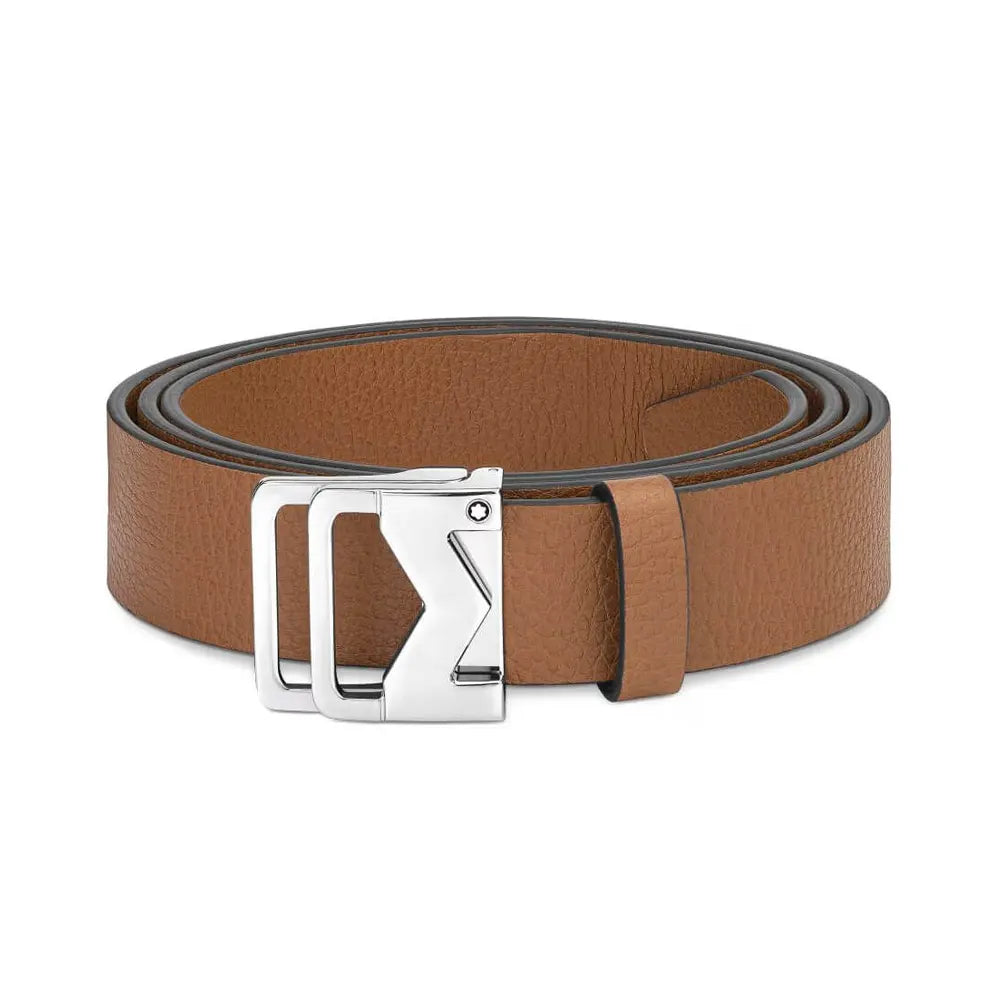 Montblanc M Buckle Grainy Caramel 120cm Leather Belt