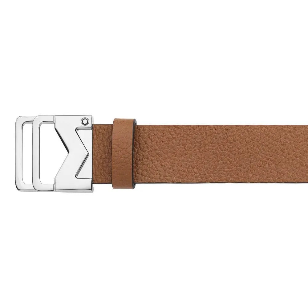 Montblanc M Buckle Grainy Caramel 120cm Leather Belt