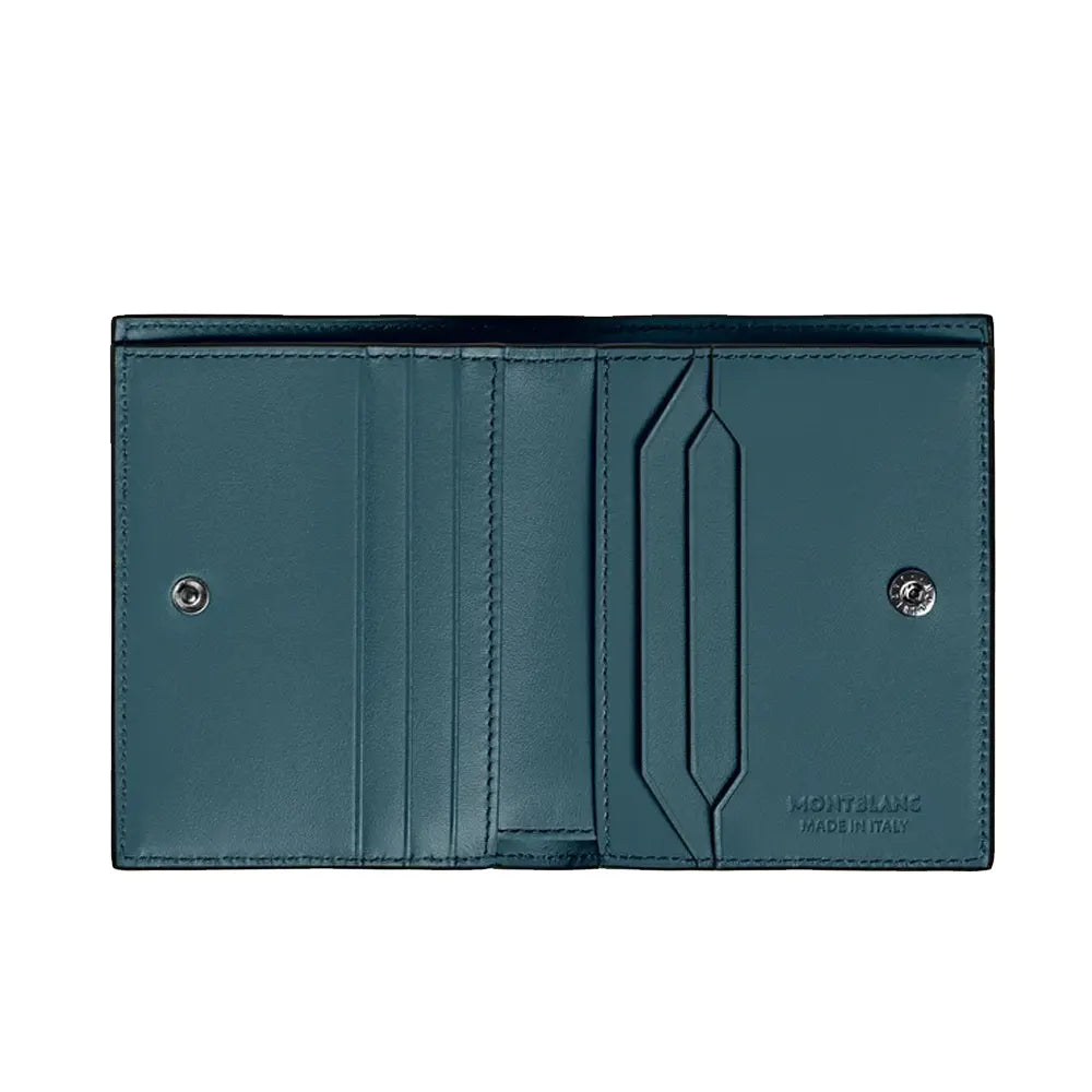 Montblanc Extreme 3.0 Compact 6Cc Leather Wallet Blue