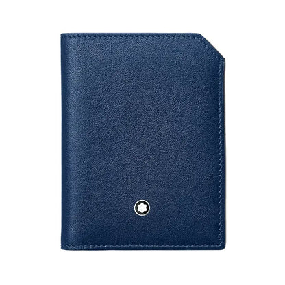 Montblanc Meisterstuck 4Cc Dark Blue Leather Wallet