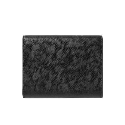 Montblanc Sartorial Trio 6Cc Black Leather Wallet