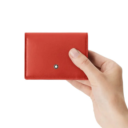 Montblanc Soft Nano Continental Red Leather Wallet