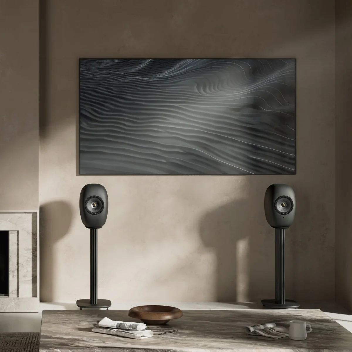 KEF LS LUXE Eclipse Black Wireless Hi-Fi speakers