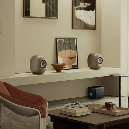 KEF LS LUXE Dusk Titanium Wireless Hi-Fi speakers