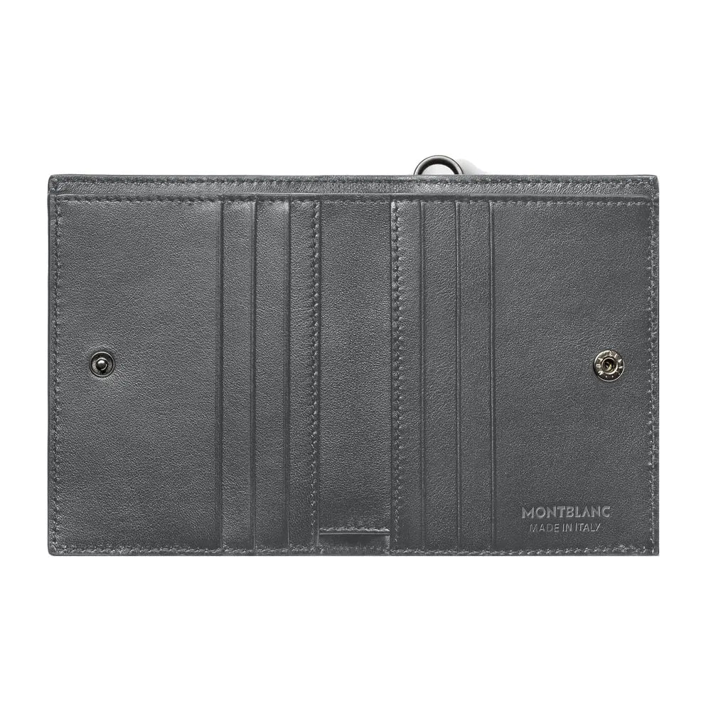 Montblanc M Gram 4810 6Cc Grey Leather Wallet