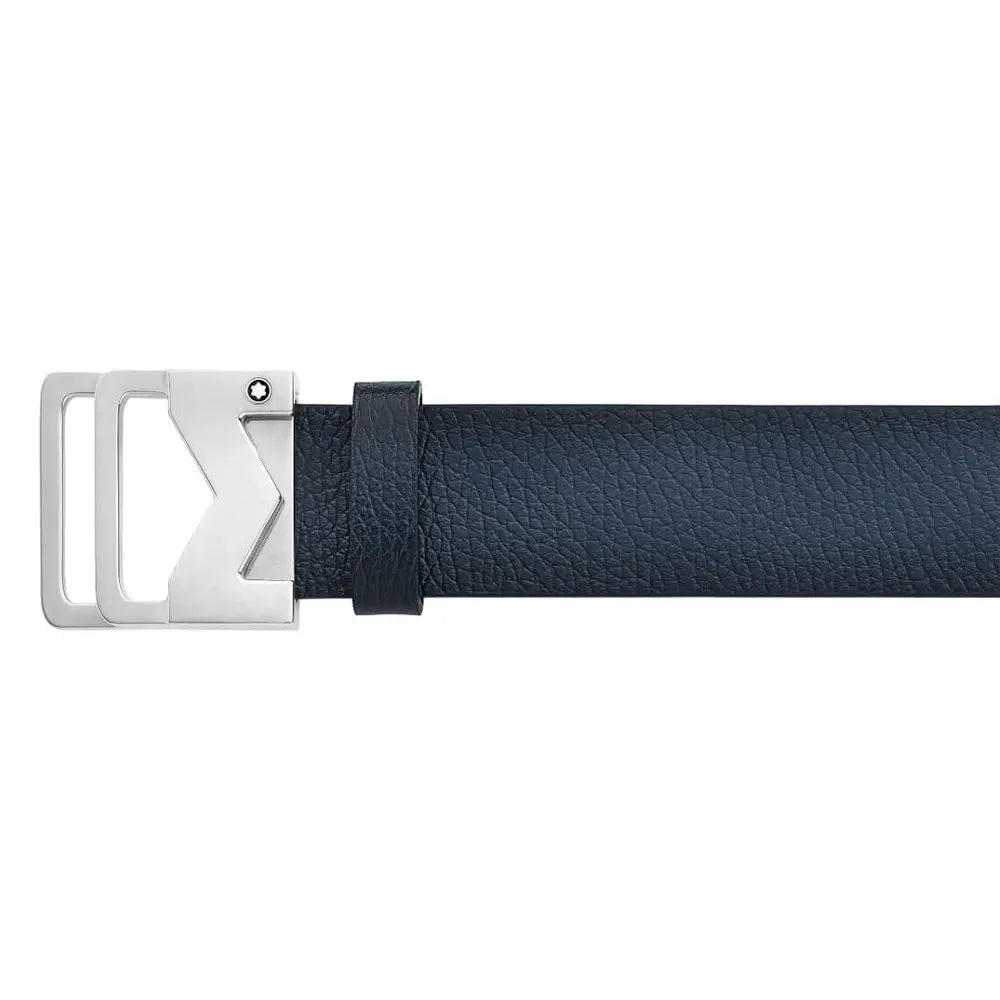 Montblanc M Buckle Sfumato Blue 140cm Leather Belt