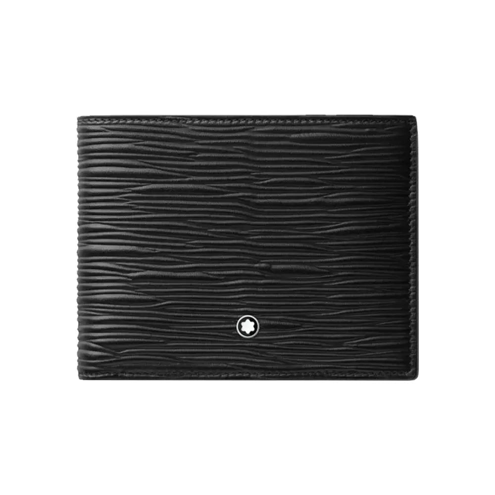 Montblanc 4810 Leather Wallet 6CC, 2 transparent pockets Black