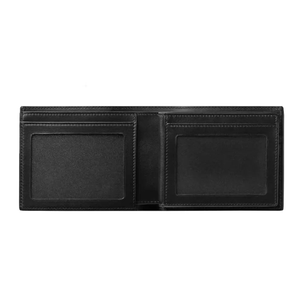 Montblanc 4810 Leather Wallet 6CC, 2 transparent pockets Black