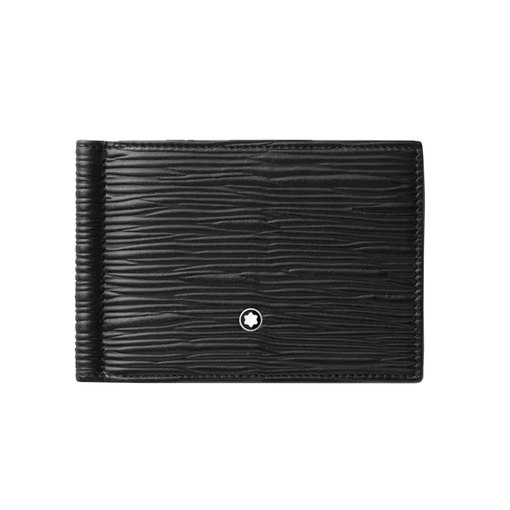 Montblanc 4810 Leather Wallet 6CC with Money clip Black