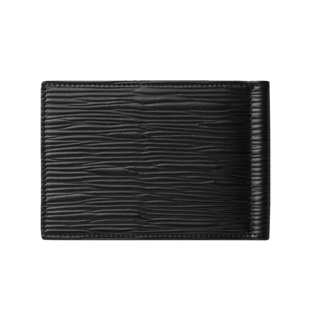 Montblanc 4810 Leather Wallet 6CC with Money clip Black