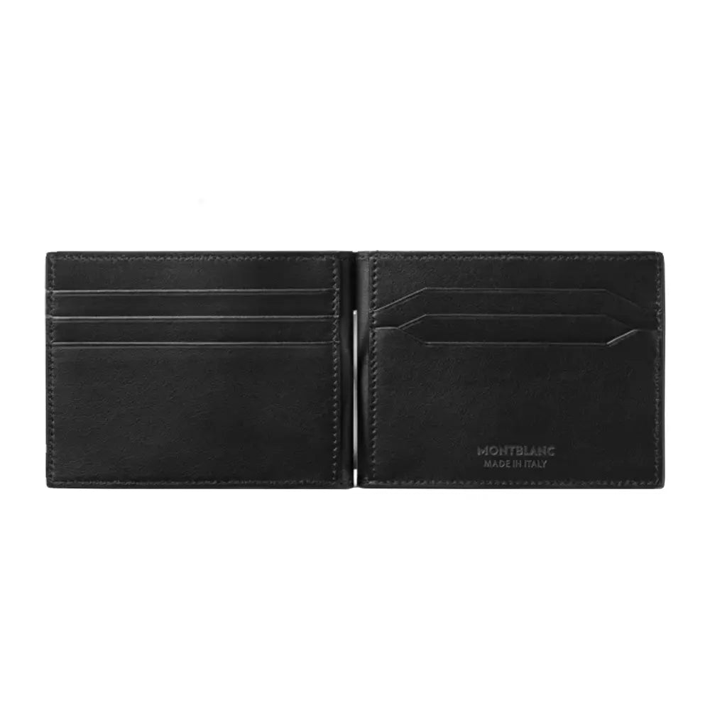 Montblanc 4810 Leather Wallet 6CC with Money clip Black