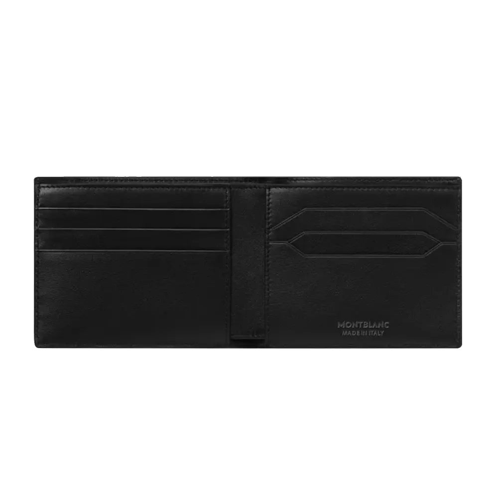 Montblanc Soft 6Cc Black Leather Wallet with Detachable Card Holder