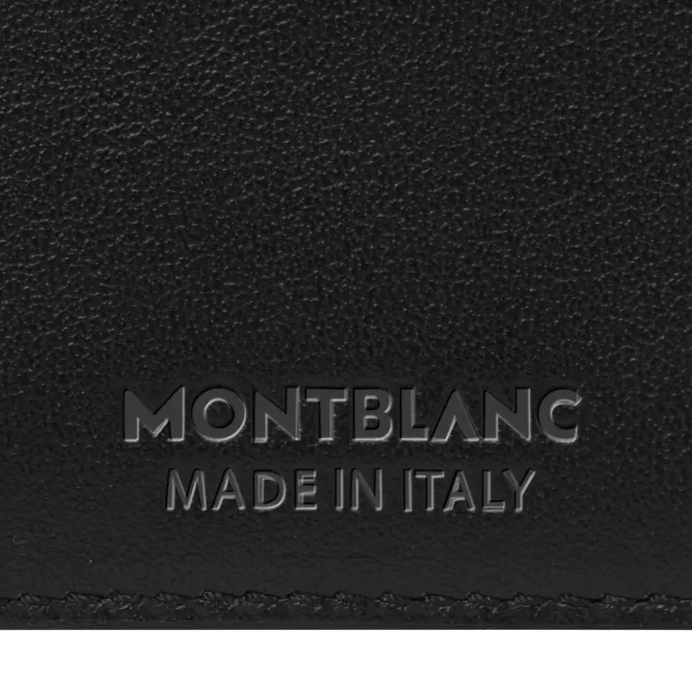 Montblanc Soft 6Cc Black Leather Wallet with Detachable Card Holder