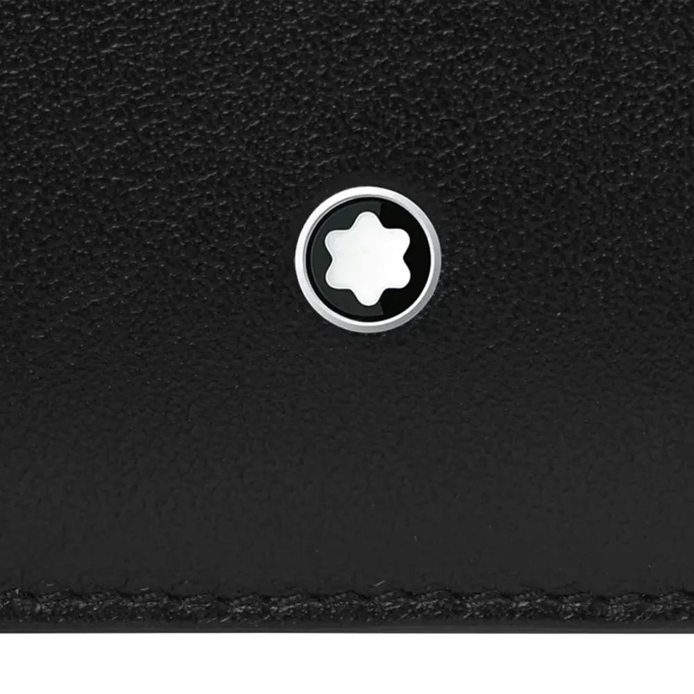 Montblanc Soft 6Cc Black Leather Wallet with Detachable Card Holder