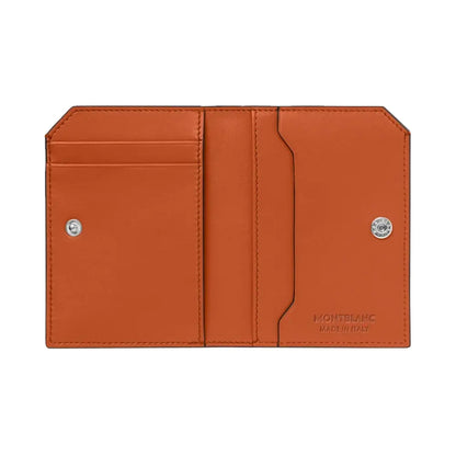 Montblanc Soft 4Cc Orange Leather Wallet