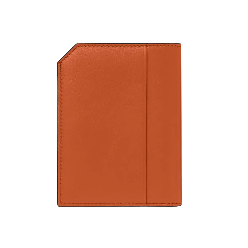 Montblanc Soft 4Cc Orange Leather Wallet