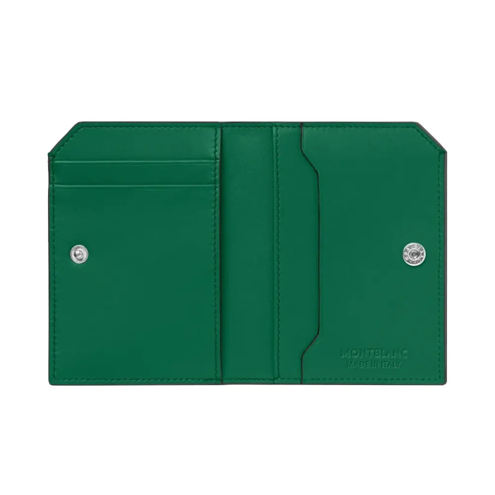 Montblanc Soft 4Cc Green Leather Wallet