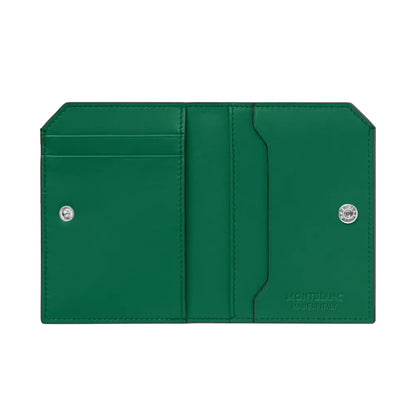 Montblanc Soft 4Cc Green Leather Wallet