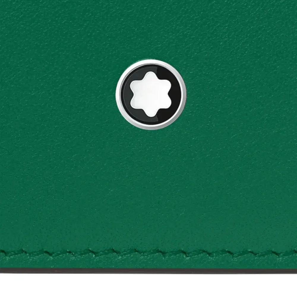 Montblanc Soft 4Cc Green Leather Wallet