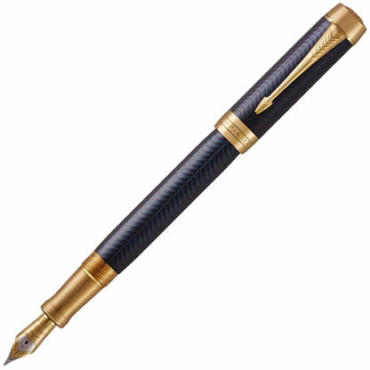 Parker Duofold Prestige Blue Chevron Centennial GT Fountain pen Fine