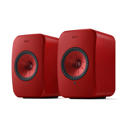 KEF LSX II Wireless Hi-fi Speaker Lava Red