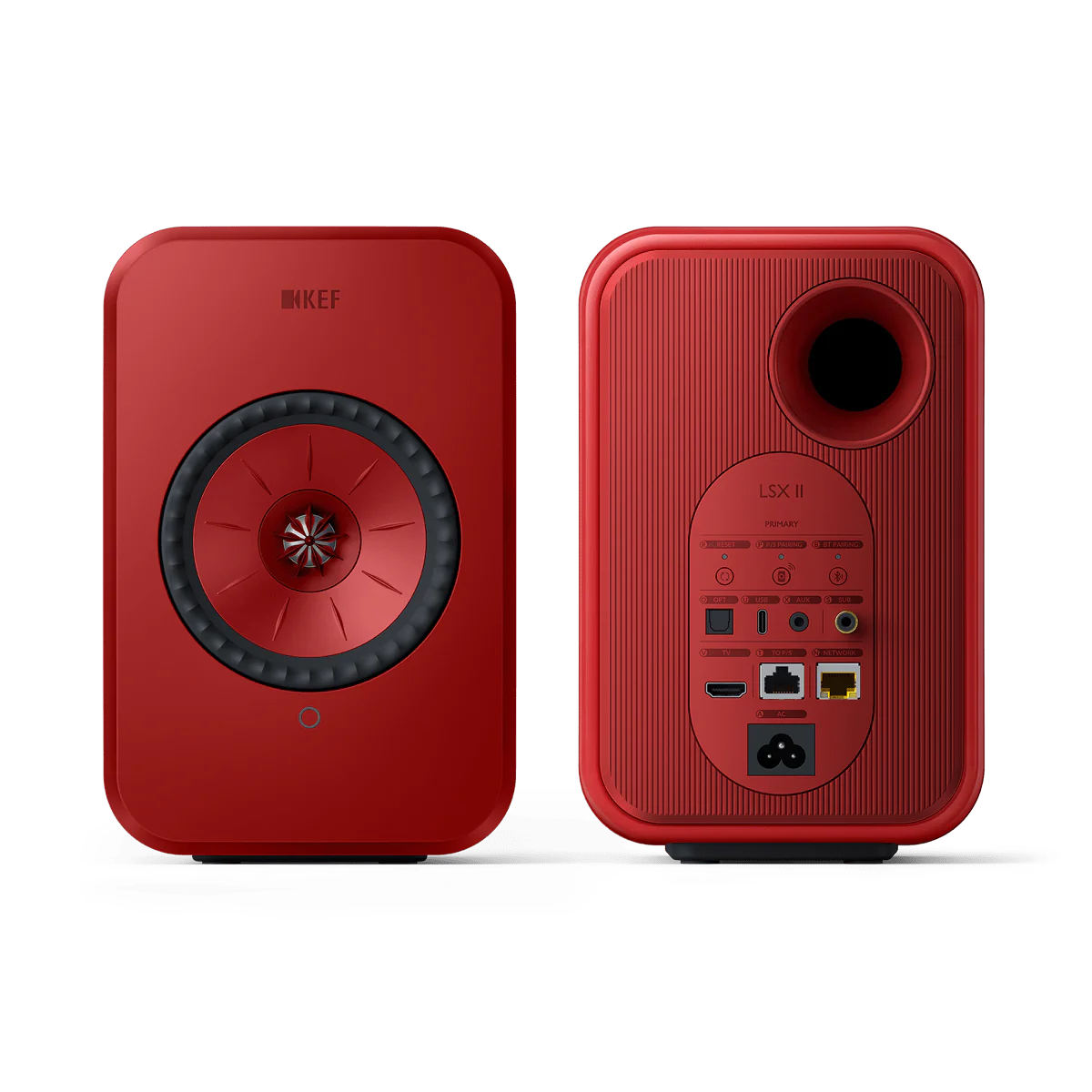 KEF LSX II Wireless Hi-fi Speaker Lava Red