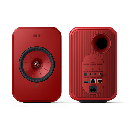 KEF LSX II Wireless Hi-fi Speaker Lava Red