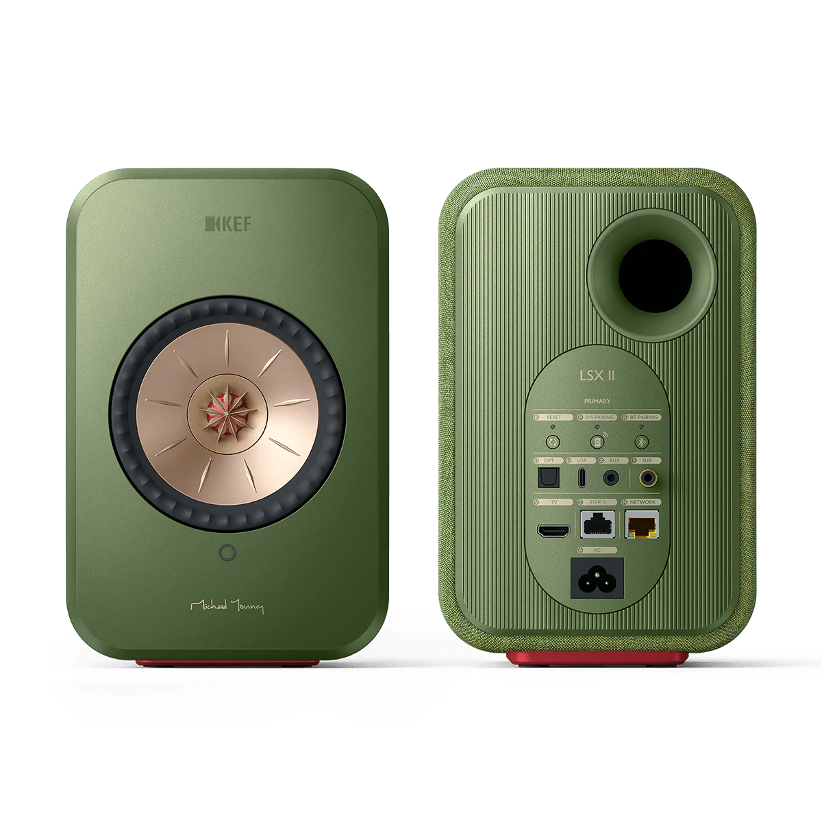 KEF LSX II Wireless Hi-fi Speaker Olive Green