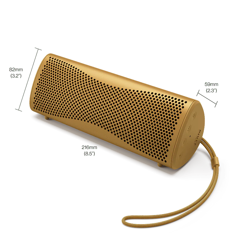 KEF MUO Hi-Fi Bluetooth Speaker Amber Haze