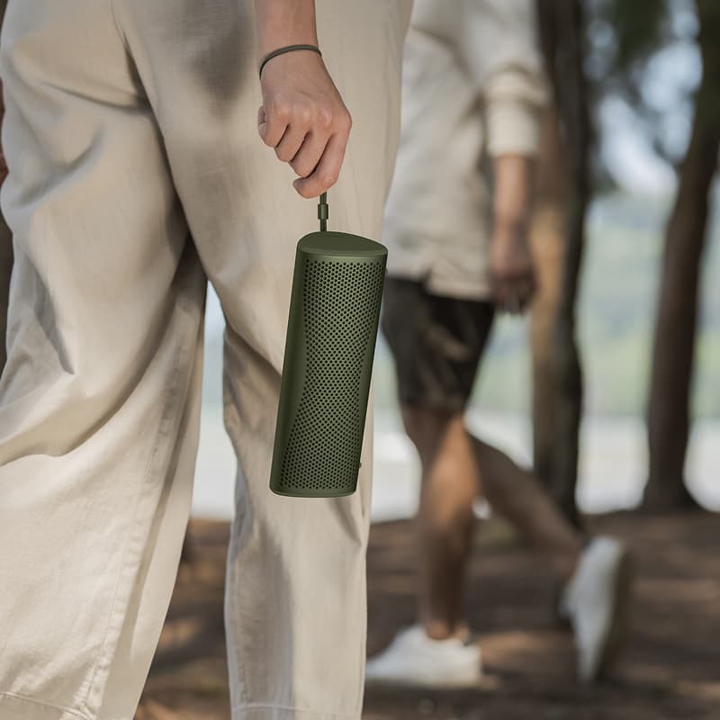 KEF MUO Hi-Fi Bluetooth Speaker Moss Green