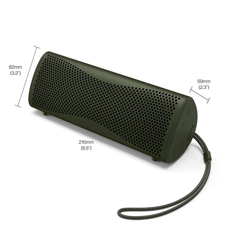 KEF MUO Hi-Fi Bluetooth Speaker Moss Green