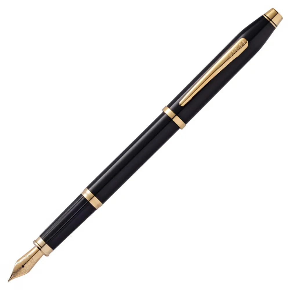 Cross Century Ii Black Lacquer Gt M nib Fountain pen