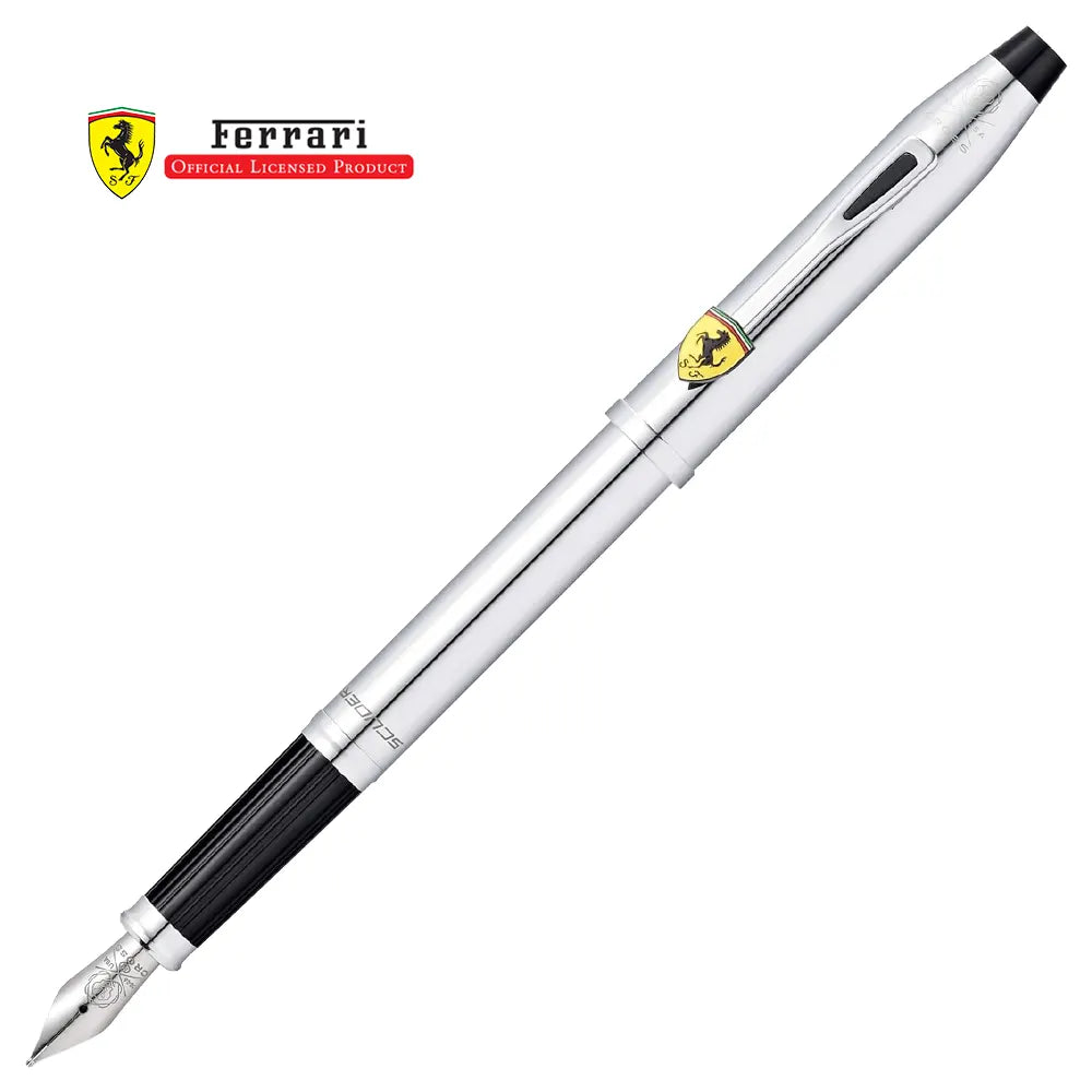 Cross Century Ii Ferrari Polished Chrome M nib Fountain pen