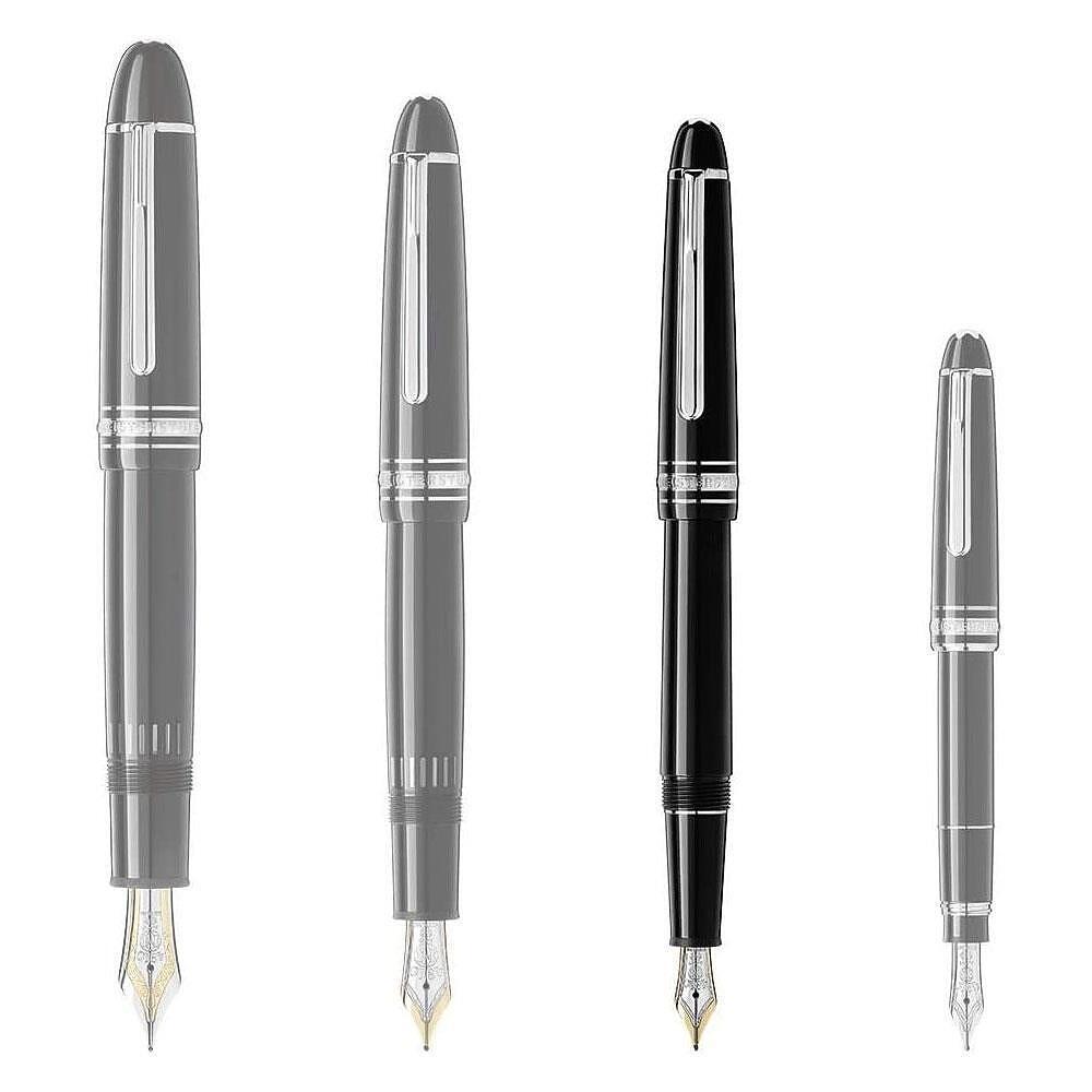 Montblanc Meisterstuck 145 Classique Black Platinum Fountain Pen