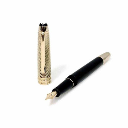 Montblanc Meisterstuck Doue Geometry Champagne Gold Classique Fountain Pen