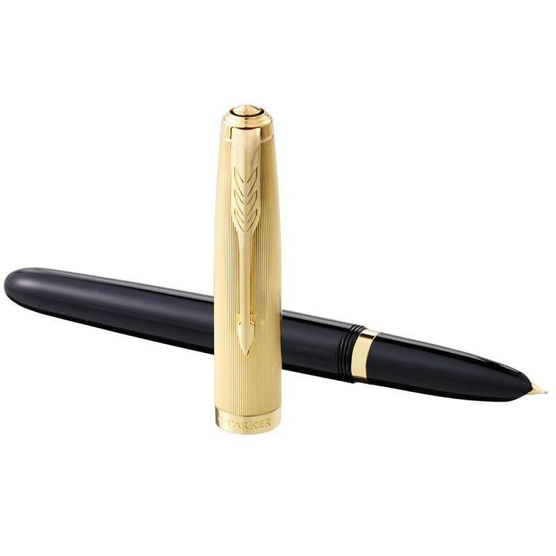 Parker Royal 51 Deluxe Black Gt Fountain pen Medium nib