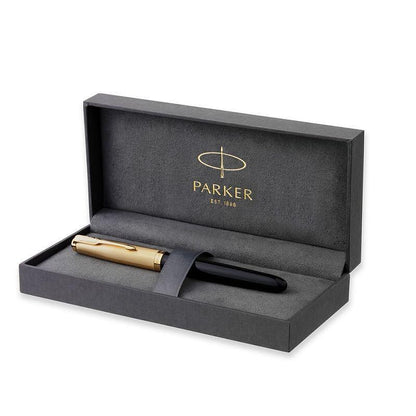 Parker Royal 51 Deluxe Black Gt Fountain pen Medium nib