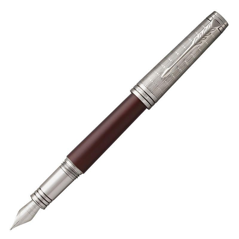 Parker Royal Premier Custom Crimson Red Metal Fountain pen