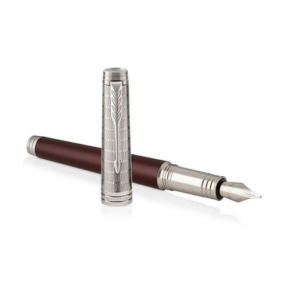 Parker Royal Premier Custom Crimson Red Metal Fountain pen