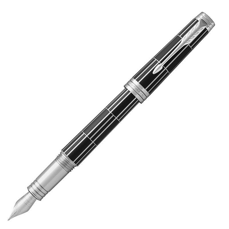 Parker Royal Premier Deluxe Black Silver Fountain pen