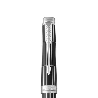 Parker Royal Premier Deluxe Black Silver Fountain pen