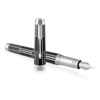 Parker Royal Premier Deluxe Black Silver Fountain pen