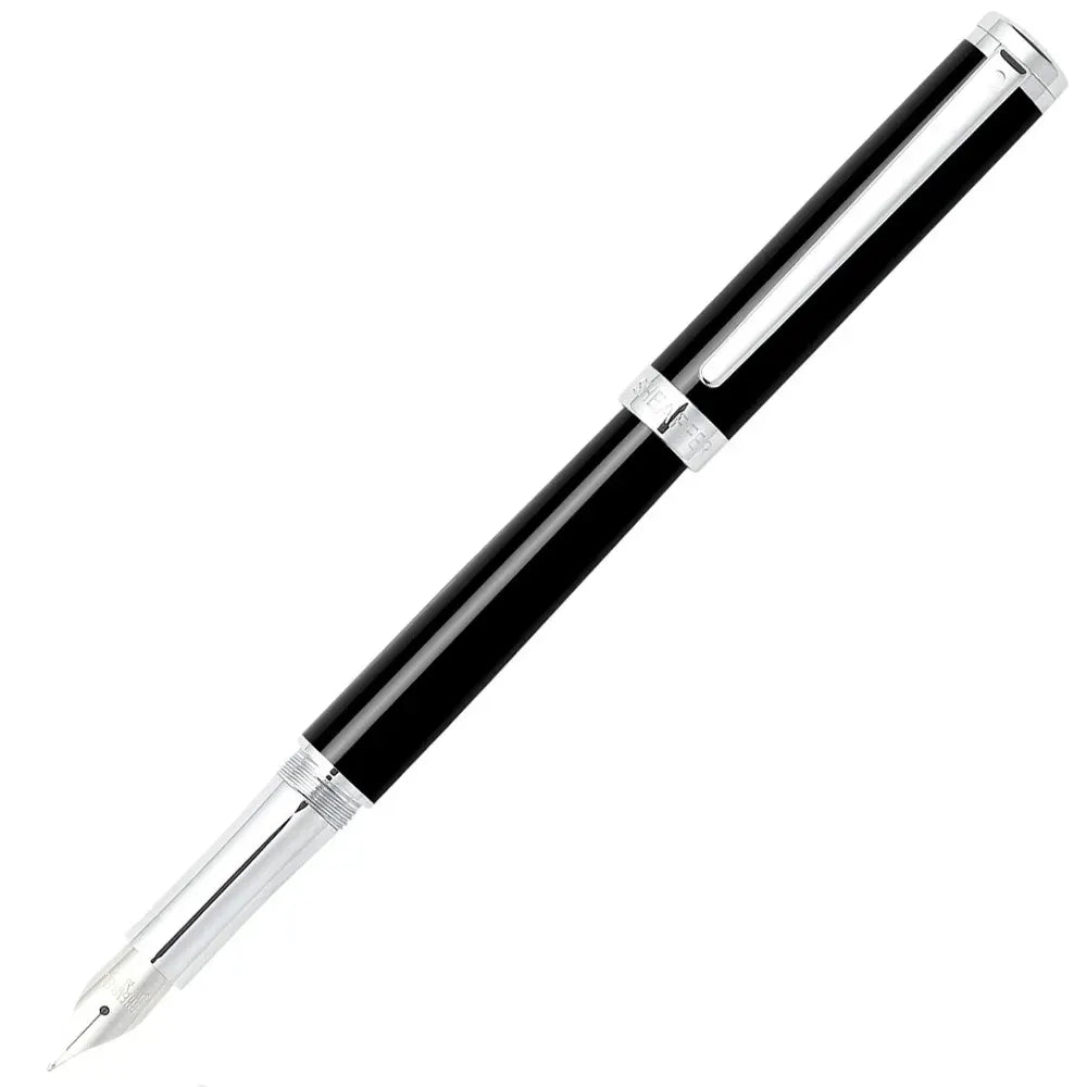 Sheaffer Intensity Onyx chrome trim Fountain pen Medium nib