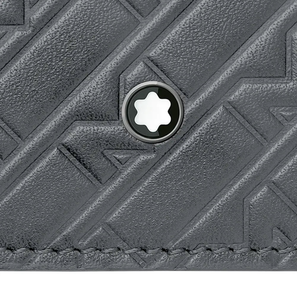 Montblanc M Gram 4810 8Cc Grey Leather Wallet