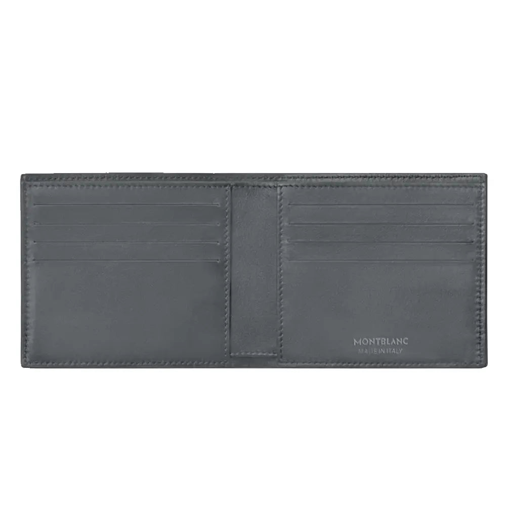 Montblanc M Gram 4810 8Cc Grey Leather Wallet