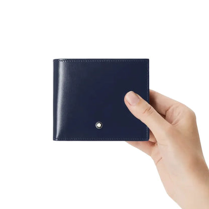 Montblanc Meisterstuck 4Cc Dark Blue Leather Wallet