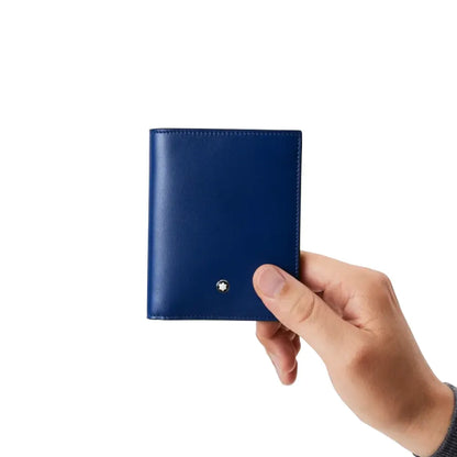 Montblanc Meisterstuck Compact Blue Leather Wallet