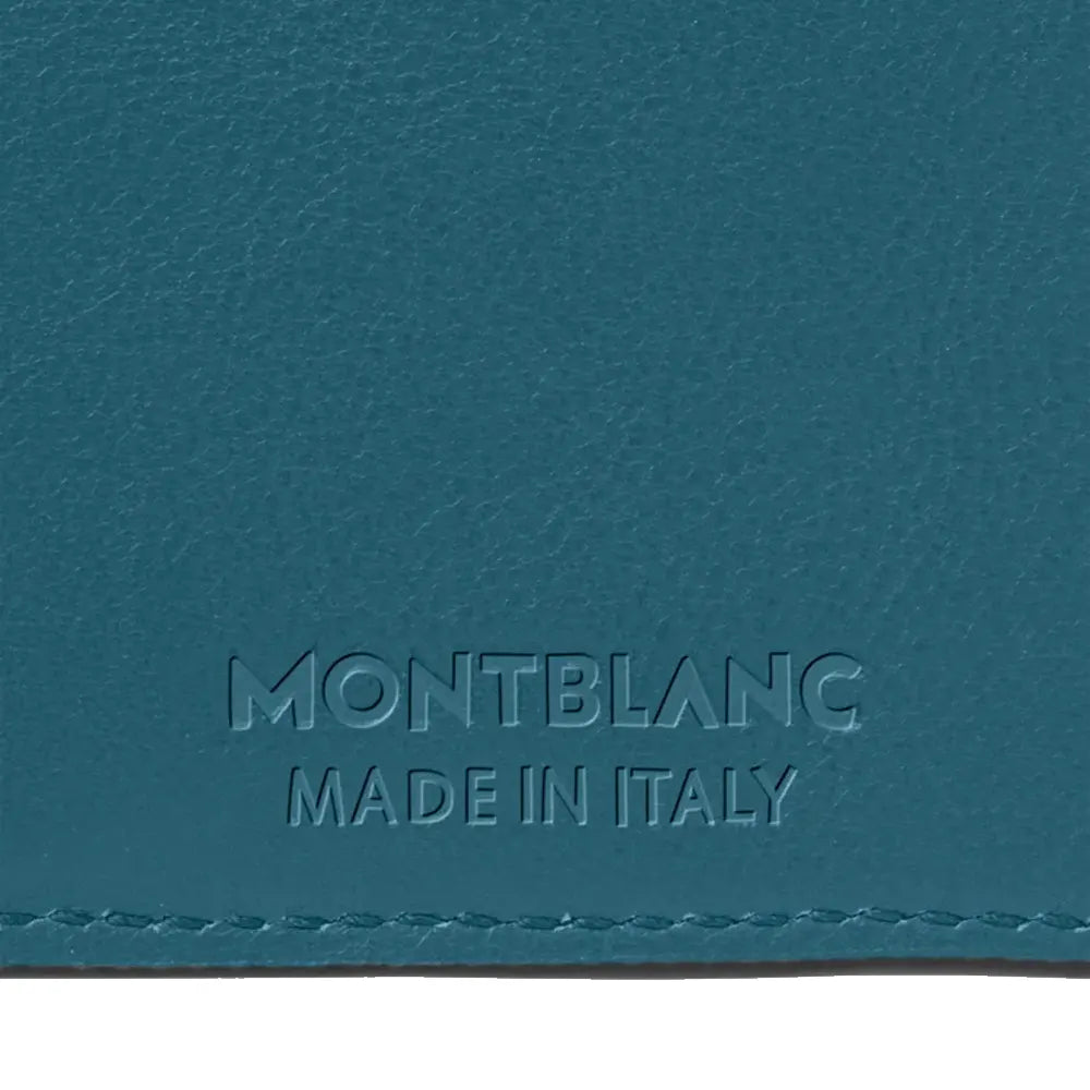 Montblanc Meisterstuck Soft 6Cc Blue Leather Wallet