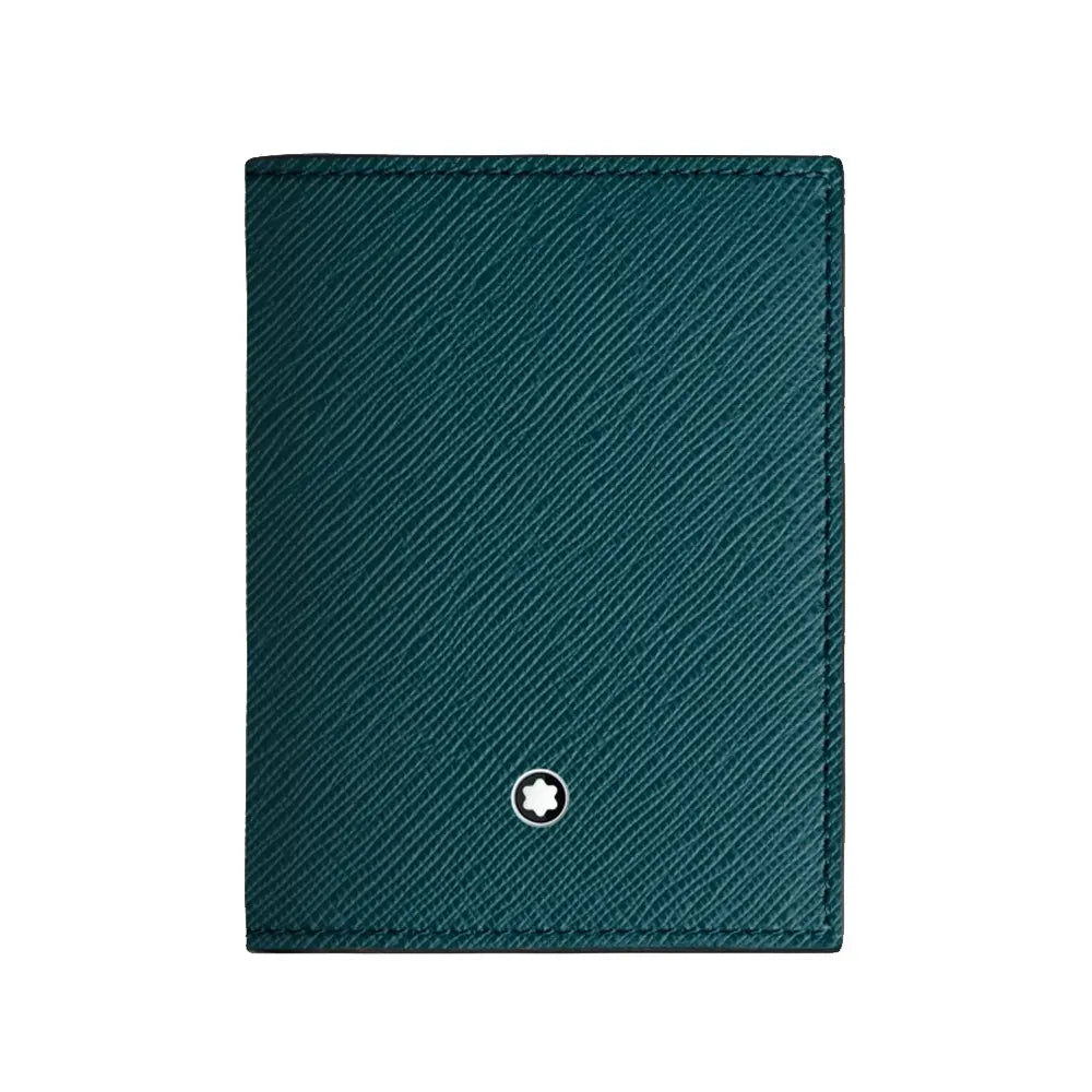 Montblanc Sartorial Mini 4Cc Blue leather Wallet